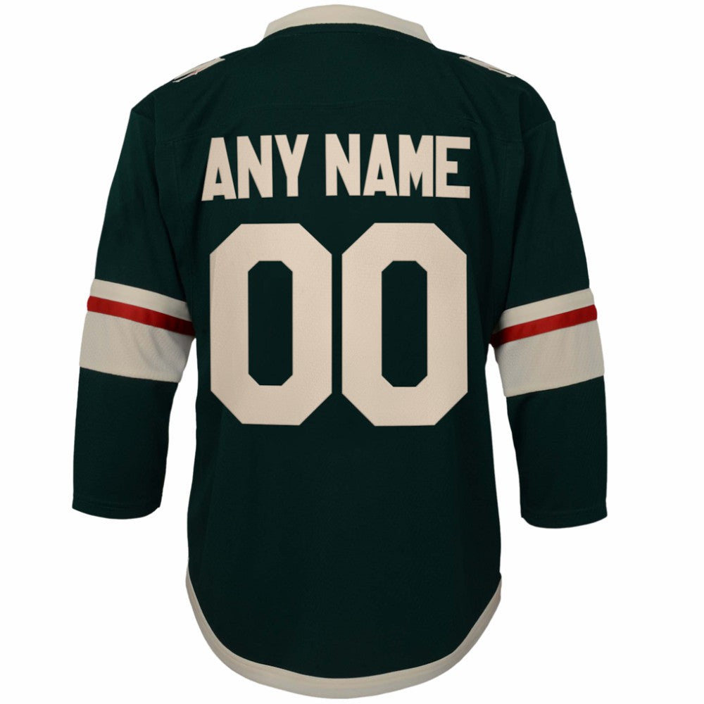 Minnesota Wild - Youth Replica Custom Jersey Green