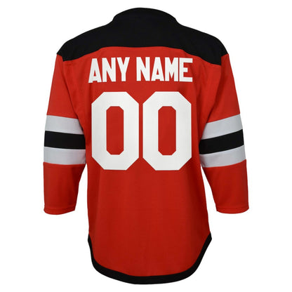 New Jersey Devils Youth Replica Custom Jersey - Red | NHL Jerseys