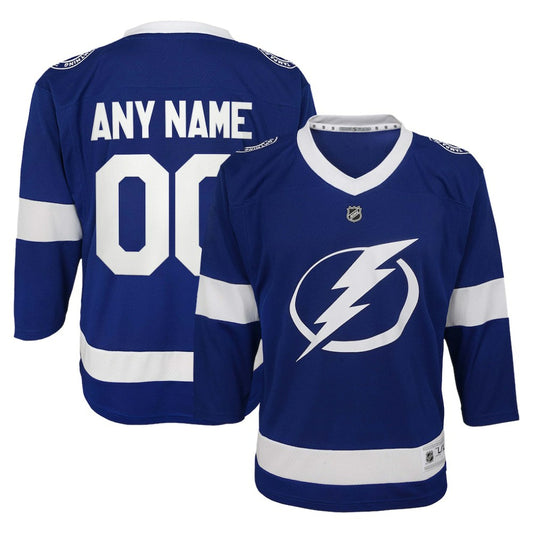 Tampa Bay Lightning Youth Replica Custom Jersey - Blue | NHL Jerseys