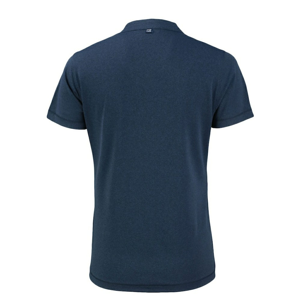Los Angeles Chargers Cutter & Buck Women's Forge Stretch Blade DryTec V-Neck Polo Heather Navy - NFL