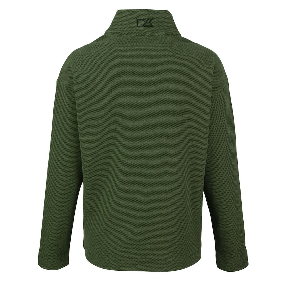Baltimore Ravens Cutter & Buck Women's Hunts Point Eco Half-Snap Sweatshirt Green - NFL