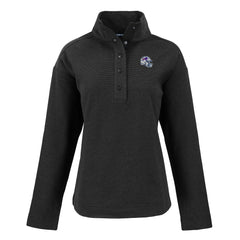 Buffalo Bills Cutter & Buck Women's Hunts Point Eco Half-Snap Sweatshirt Black - NFL