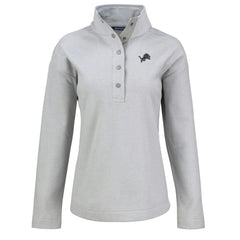 Detroit Lions Cutter & Buck Women's Hunts Point Eco Half-Snap Sweatshirt Gray - NFL