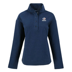 Green Bay Packers Cutter & Buck Women's Hunts Point Eco Half-Snap Sweatshirt Navy - NFL