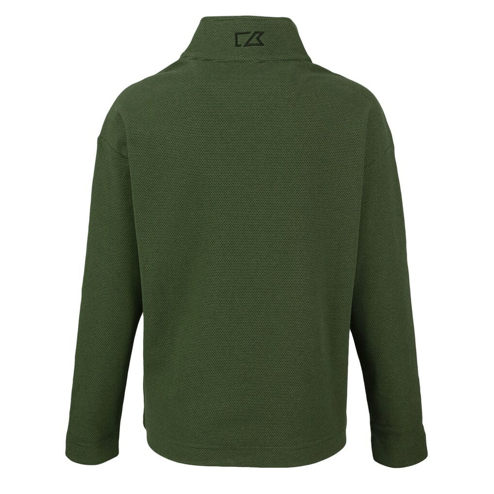Las Vegas Raiders Cutter & Buck Women's Hunts Point Eco Half-Snap Sweatshirt Green - NFL