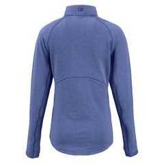 Buffalo Bills Cutter & Buck Women's Peshastin Eco Fleece Recycled Tri-Blend Raglan Half-Zip Jacket Heather Royal - NFL