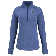 Buffalo Bills Cutter & Buck Women's Peshastin Eco Fleece Recycled Tri-Blend Raglan Half-Zip Jacket Heather Royal - NFL