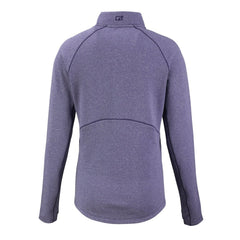 Baltimore Ravens Cutter & Buck Women's Peshastin Eco Fleece Recycled Tri-Blend Raglan Half-Zip Jacket Heather Purple - NFL