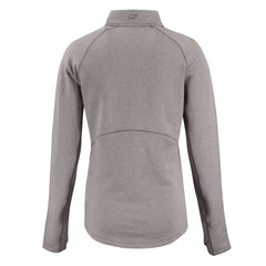 Baltimore Ravens Cutter & Buck Women's Peshastin Eco Fleece Recycled Tri-Blend Raglan Half-Zip Jacket Heather Gray - NFL
