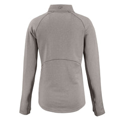 Detroit Lions Cutter & Buck Women's Peshastin Eco Fleece Recycled Tri-Blend Raglan Half-Zip Jacket Heather Gray - NFL