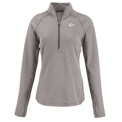 Kansas City Chiefs Cutter & Buck Women's Peshastin Eco Fleece Recycled Tri-Blend Raglan Half-Zip Jacket Heather Gray - NFL