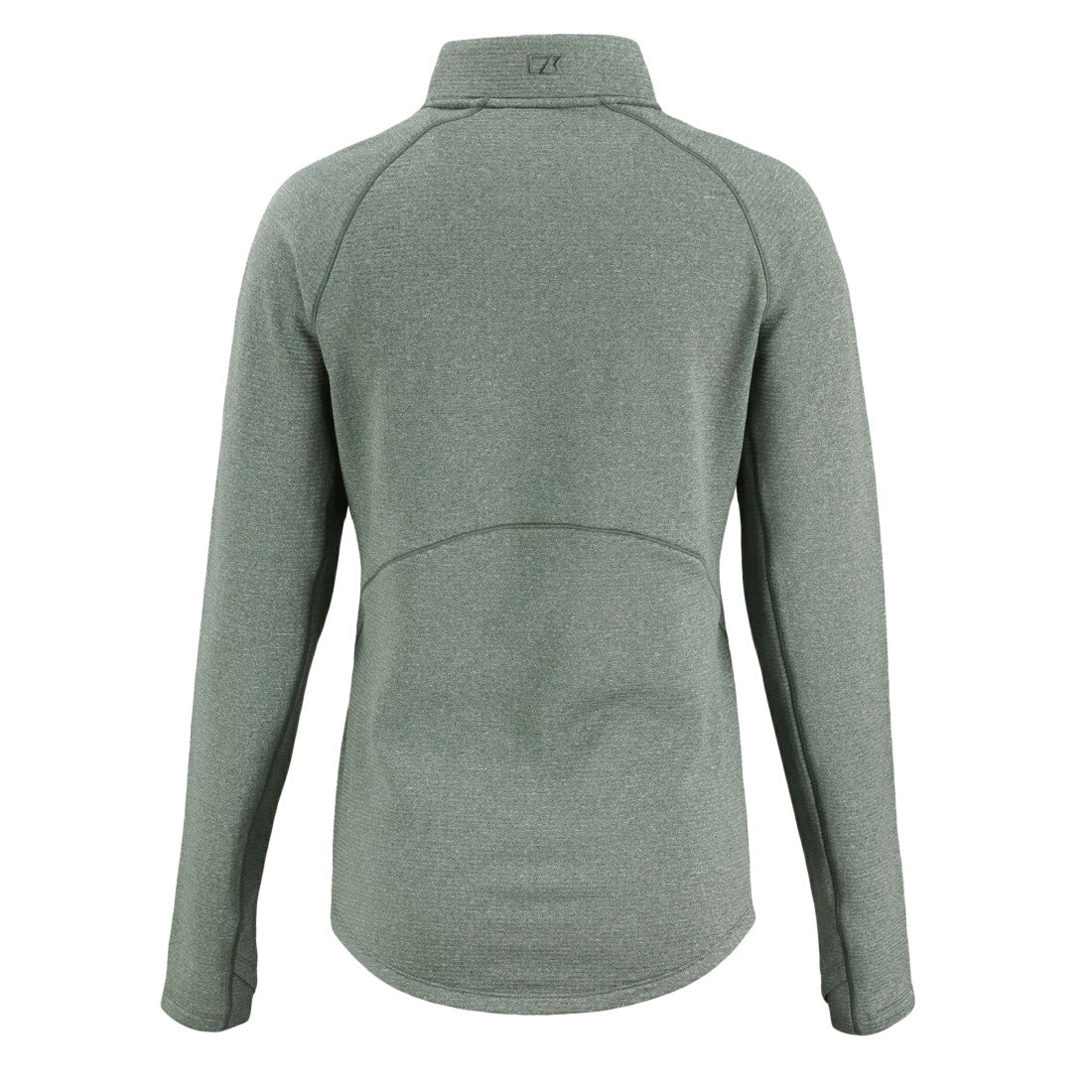 Green Bay Packers Cutter & Buck Women's Peshastin Eco Fleece Recycled Tri-Blend Raglan Half-Zip Jacket Heather Green - NFL