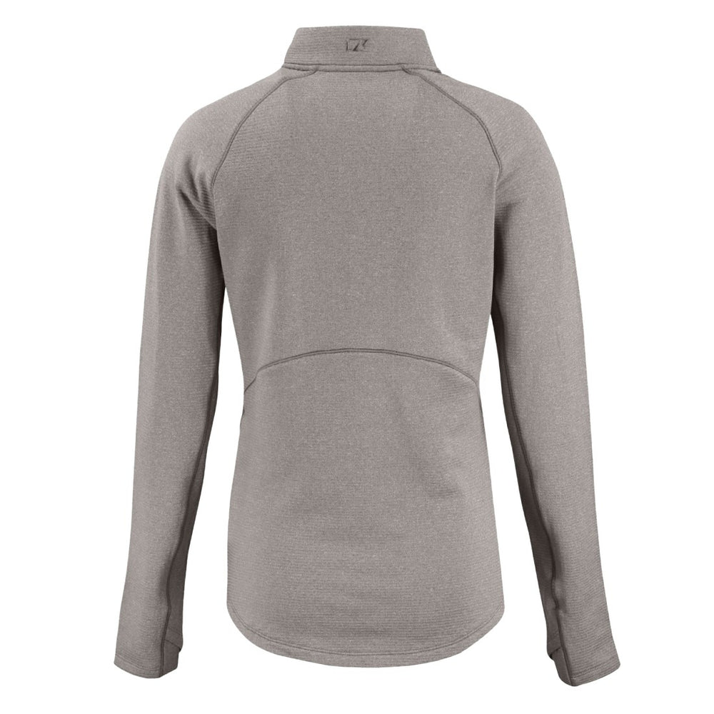Tampa Bay Buccaneers Cutter & Buck Women's Peshastin Eco Fleece Recycled Tri-Blend Raglan Half-Zip Jacket Heather Gray - NFL