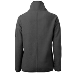New Orleans Saints Cutter & Buck Women's Helmet Cascade Eco Sherpa Fleece Half-Zip Jacket Charcoal - NFL
