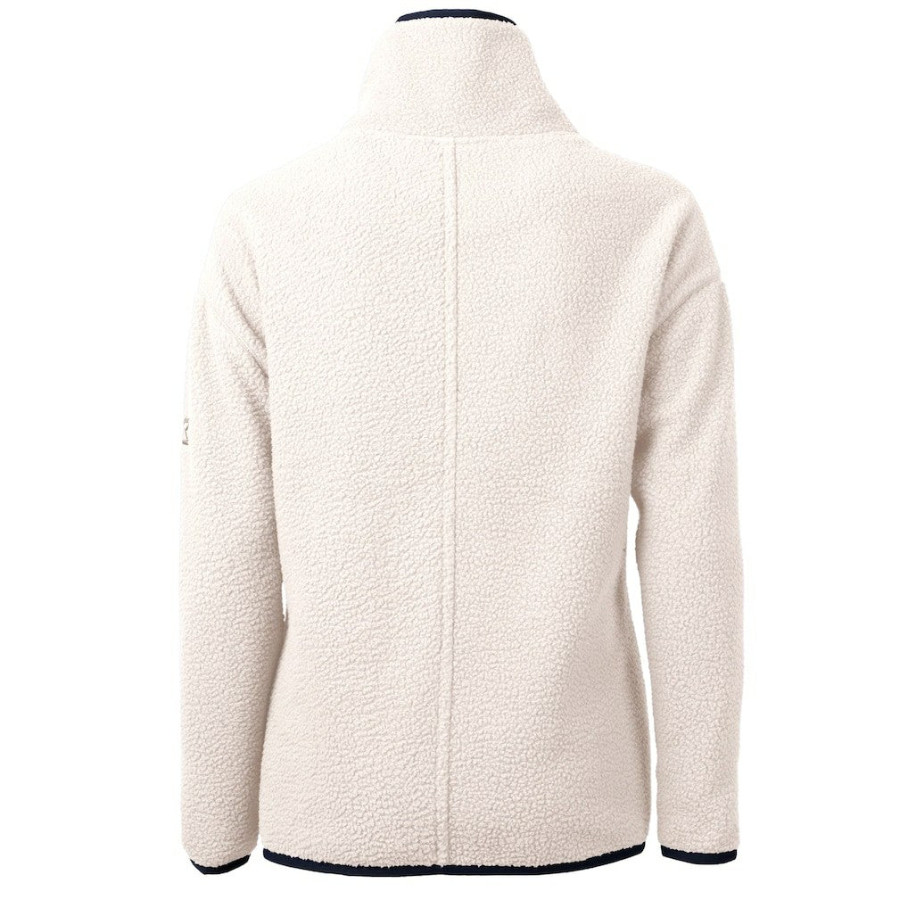 Chicago Bears Cutter & Buck Women's Cascade Eco Sherpa Fleece Half-Zip Jacket Oatmeal - NFL