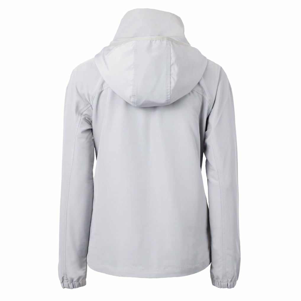 Chicago Bears Cutter & Buck Women's Charter Eco Recycled Half-Zip Hooded Anorak Jacket Gray - NFL
