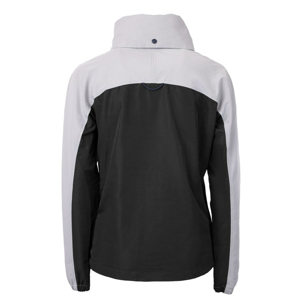 San Francisco 49ers Cutter & Buck Women's Charter Eco Recycled Half-Zip Hooded Anorak Jacket Black - NFL