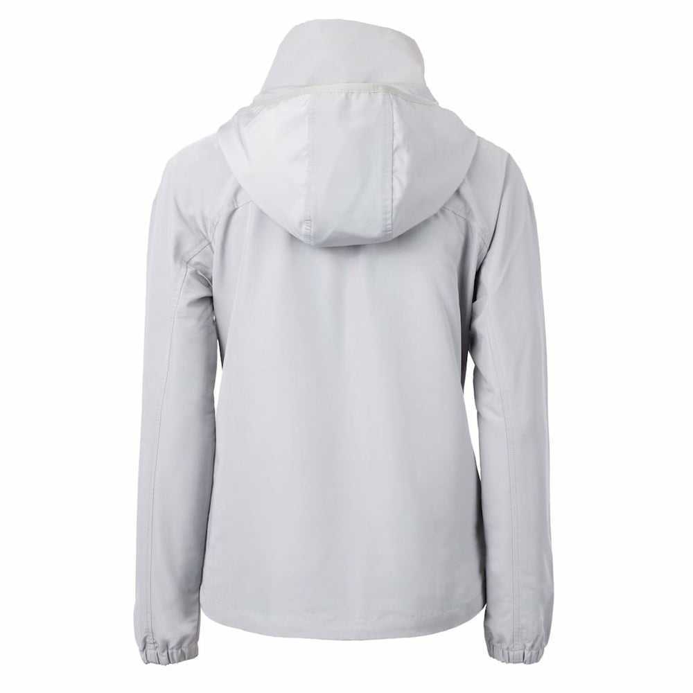 Washington Commanders Cutter & Buck Women's Charter Eco Recycled Half-Zip Hooded Anorak Jacket Gray - NFL