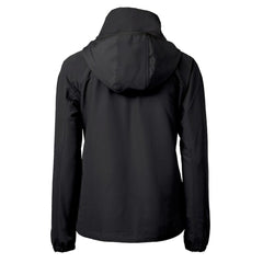 Atlanta Falcons Cutter & Buck Women's Charter Eco Recycled Half-Zip Hooded Anorak Jacket Black - NFL