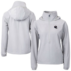 Chicago Bears Cutter & Buck Women's Charter Eco Recycled Half-Zip Hooded Anorak Jacket Gray - NFL