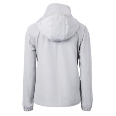 Denver Broncos Cutter & Buck Women's Charter Eco Recycled Half-Zip Hooded Anorak Jacket Gray - NFL
