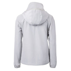 Green Bay Packers Cutter & Buck Women's Charter Eco Recycled Half-Zip Hooded Anorak Jacket Gray - NFL