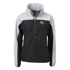 Las Vegas Raiders Cutter & Buck Women's Charter Eco Recycled Half-Zip Hooded Anorak Jacket Black - NFL