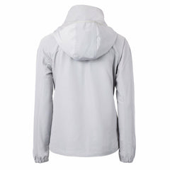New Orleans Saints Cutter & Buck Women's Charter Eco Recycled Half-Zip Hooded Anorak Jacket Gray - NFL