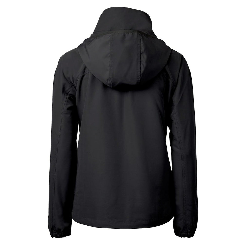 Pittsburgh Steelers Cutter & Buck Women's Charter Eco Recycled Half-Zip Hooded Anorak Jacket Black - NFL
