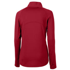 San Francisco 49ers Cutter & Buck Women's Adapt Eco Knit Stretch Recycled Raglan Half-Zip Top Red - NFL
