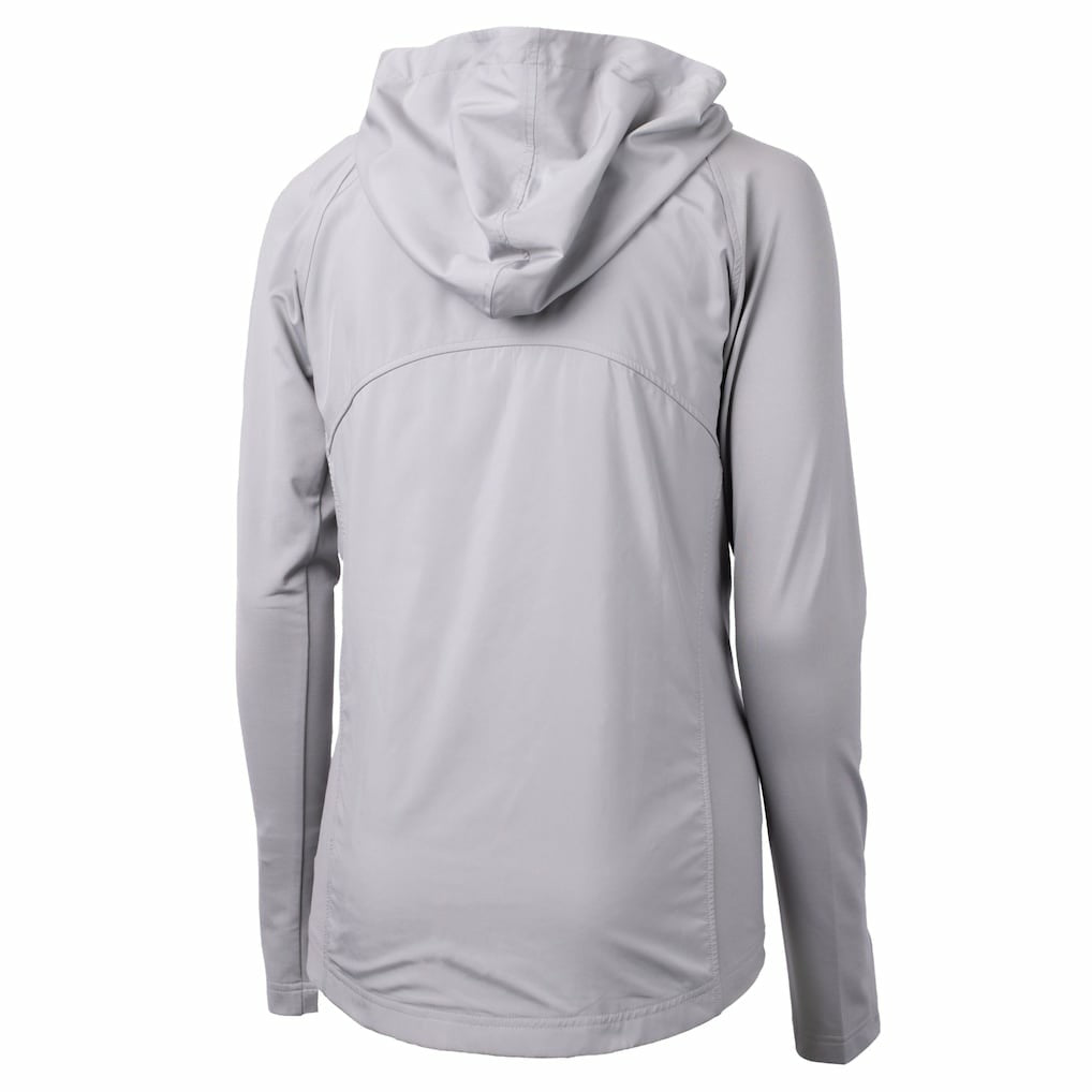 Chicago Bears Cutter & Buck Women's Adapt Eco Knit Hybrid Recycled Full-Zip Jacket Gray - NFL