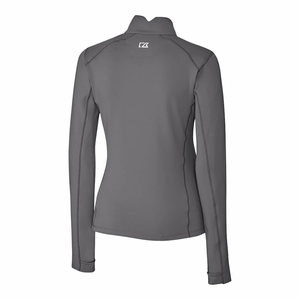 San Francisco 49ers Cutter & Buck Women's Traverse Stretch Quarter-Zip Pullover Top Gray - NFL