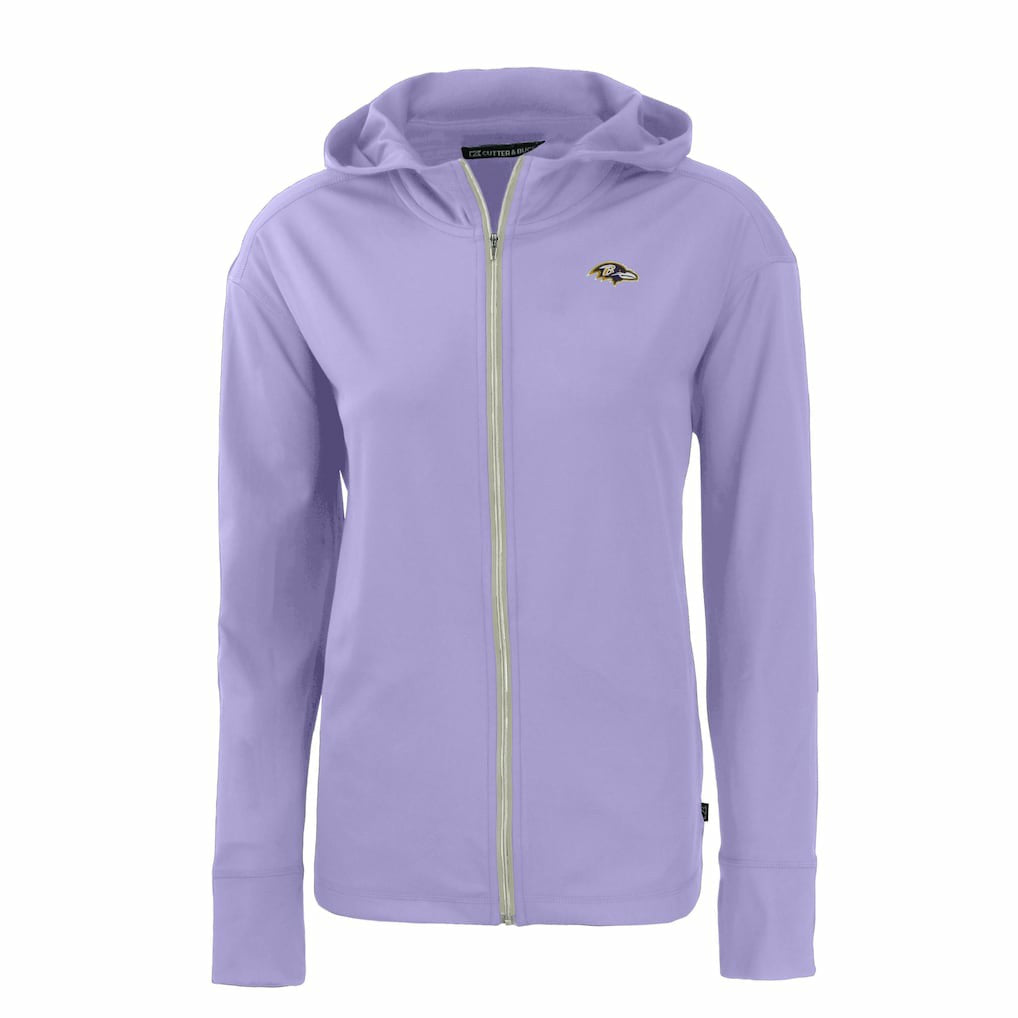 Baltimore Ravens Cutter & Buck Women's Daybreak Eco Recycled Full-Zip Hoodie Jacket Purple - NFL