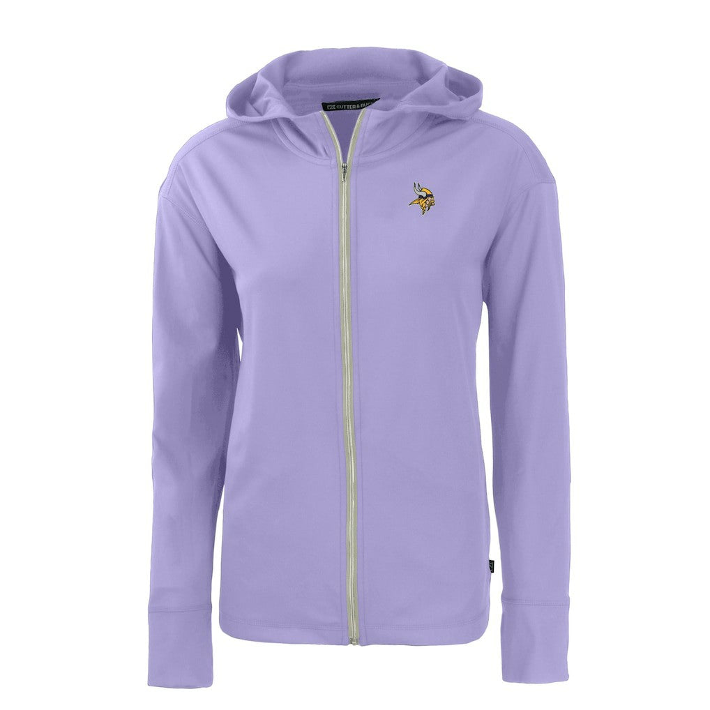 Minnesota Vikings Cutter & Buck Women's Daybreak Eco Recycled Full-Zip Hoodie Jacket Purple - NFL