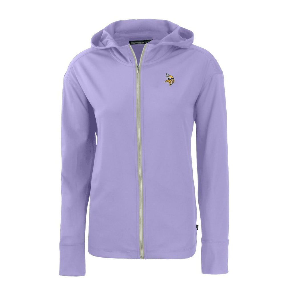 Minnesota Vikings Cutter & Buck Women's Daybreak Eco Recycled Full-Zip Hoodie Jacket Purple - NFL