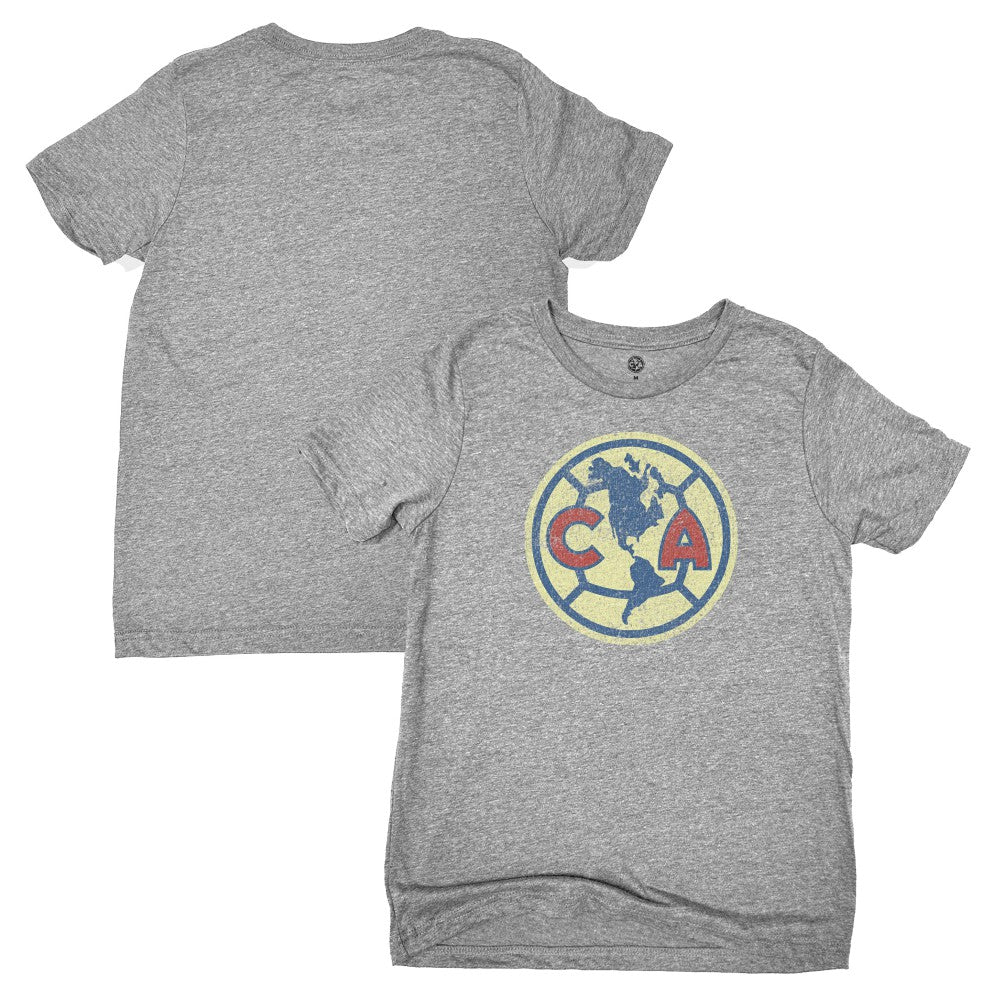 Club America 1863FC Youth Color Badge T-Shirts - Heather Gray