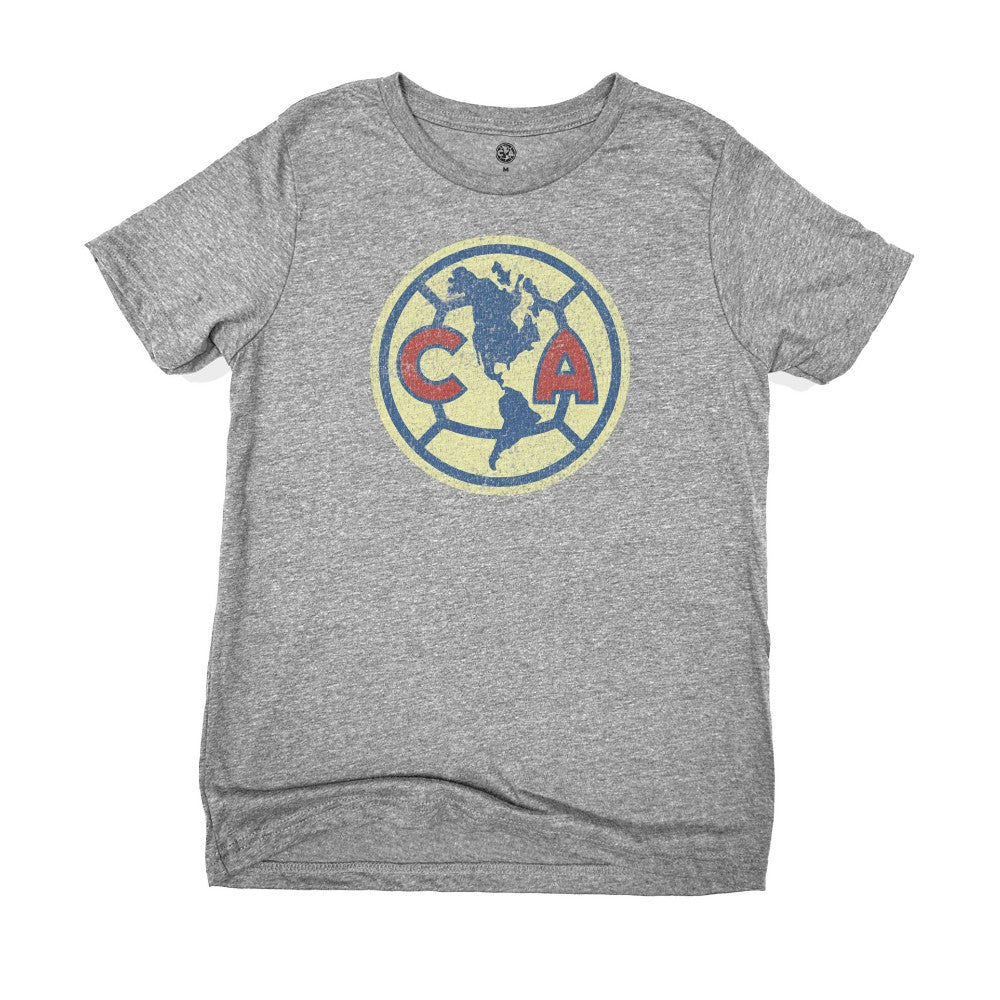 Club America 1863FC Youth Color Badge T-Shirts - Heather Gray