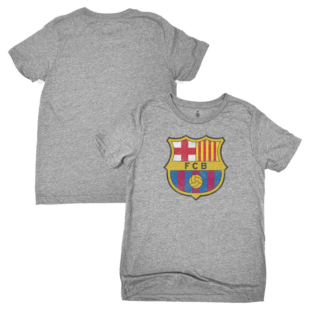 Barcelona 1863FC Youth Color Badge T-Shirts - Heather Gray