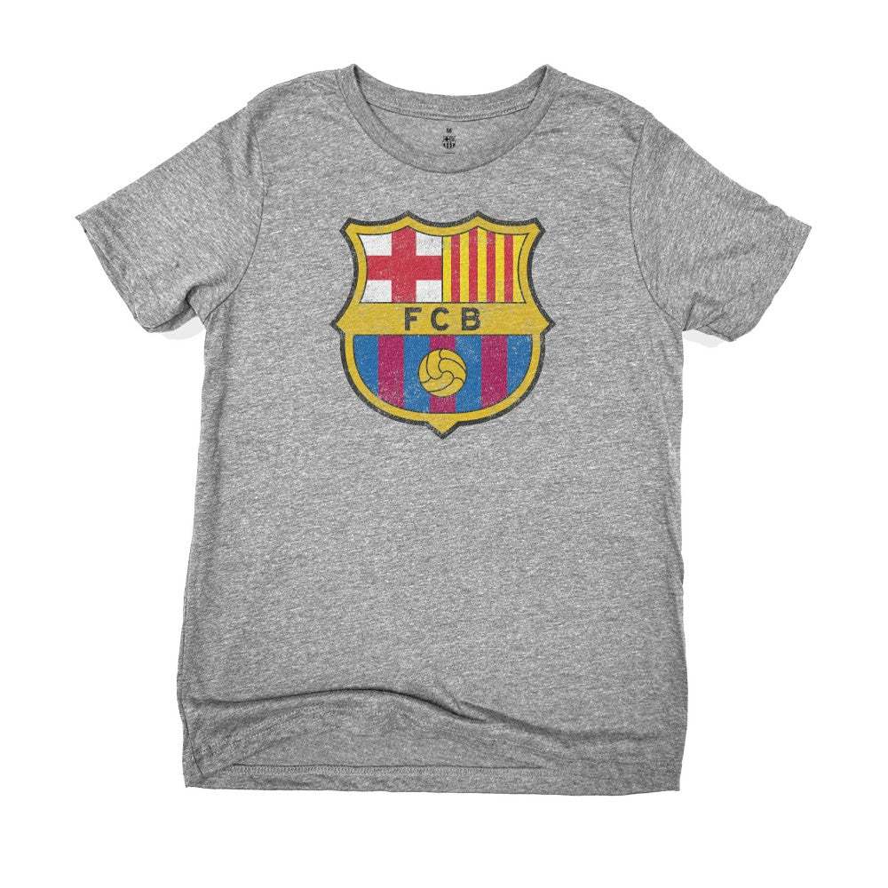 Barcelona 1863FC Youth Color Badge T-Shirts - Heather Gray