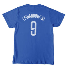 Robert Lewandowski Barcelona 1863FC Youth Player T-Shirts - Blue