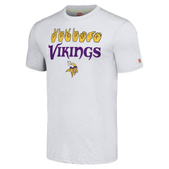 Minnesota Vikings Homage Unisex The NFL ASL Collection by Love Sign American Sign Language T-Shirt Ash - NFL