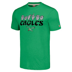 Philadelphia Eagles Homage Unisex The NFL ASL Collection by Love Sign American Sign Language T-Shirt Green - NFL