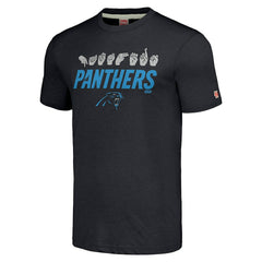 Carolina Panthers Homage Unisex The NFL ASL Collection by Love Sign American Sign Language T-Shirt Charcoal - NFL