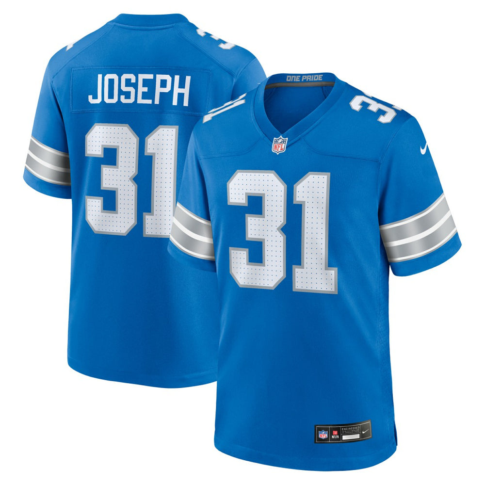 Kerby Joseph Detroit Lions Team Game Jersey Blue - Nike