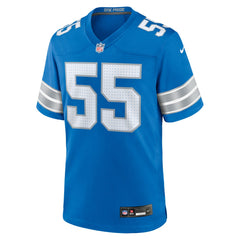 Derrick Barnes Detroit Lions Team Game Jersey Blue - Nike
