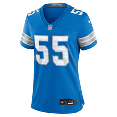 Derrick Barnes Detroit Lions Women's Team Game Jersey Blue - Nike