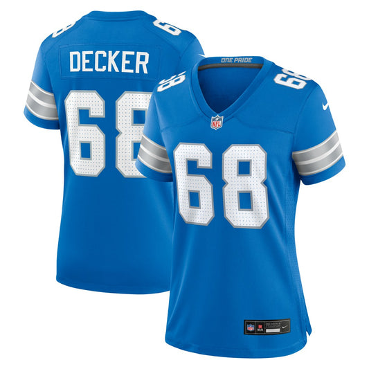 Taylor Decker Detroit Lions Women's Team Game Jersey - Blue | NFL Jerseys