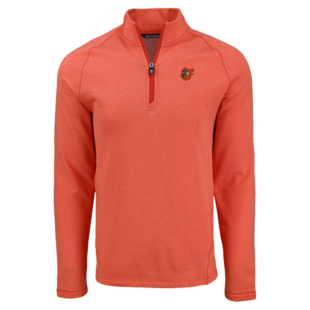Baltimore Orioles Cutter & Buck Peshastin Eco Fleece Recycled Raglan Quarter-Zip Top Online
