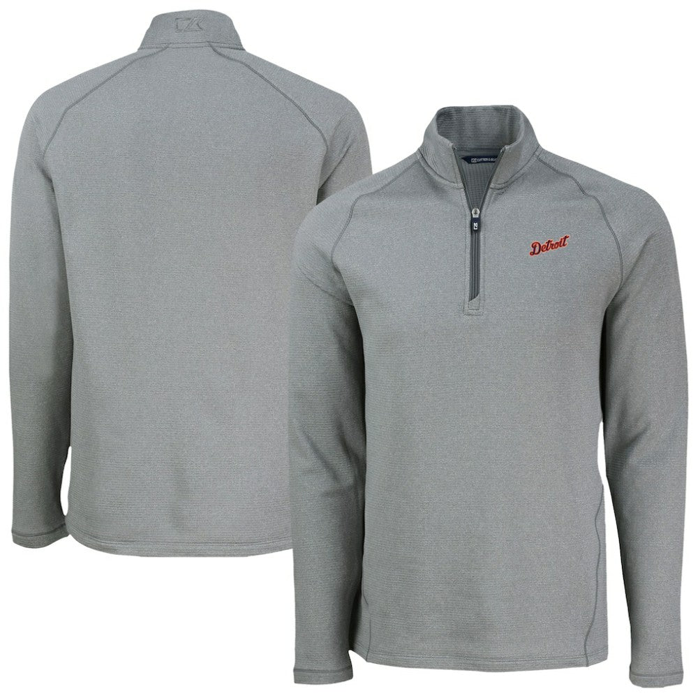 Detroit Tigers Cutter & Buck Peshastin Eco Fleece Recycled Raglan Quarter-Zip Top for sale