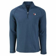 Cleveland Guardians Cutter & Buck Peshastin Eco Fleece Recycled Raglan Quarter-Zip Top Clearance
